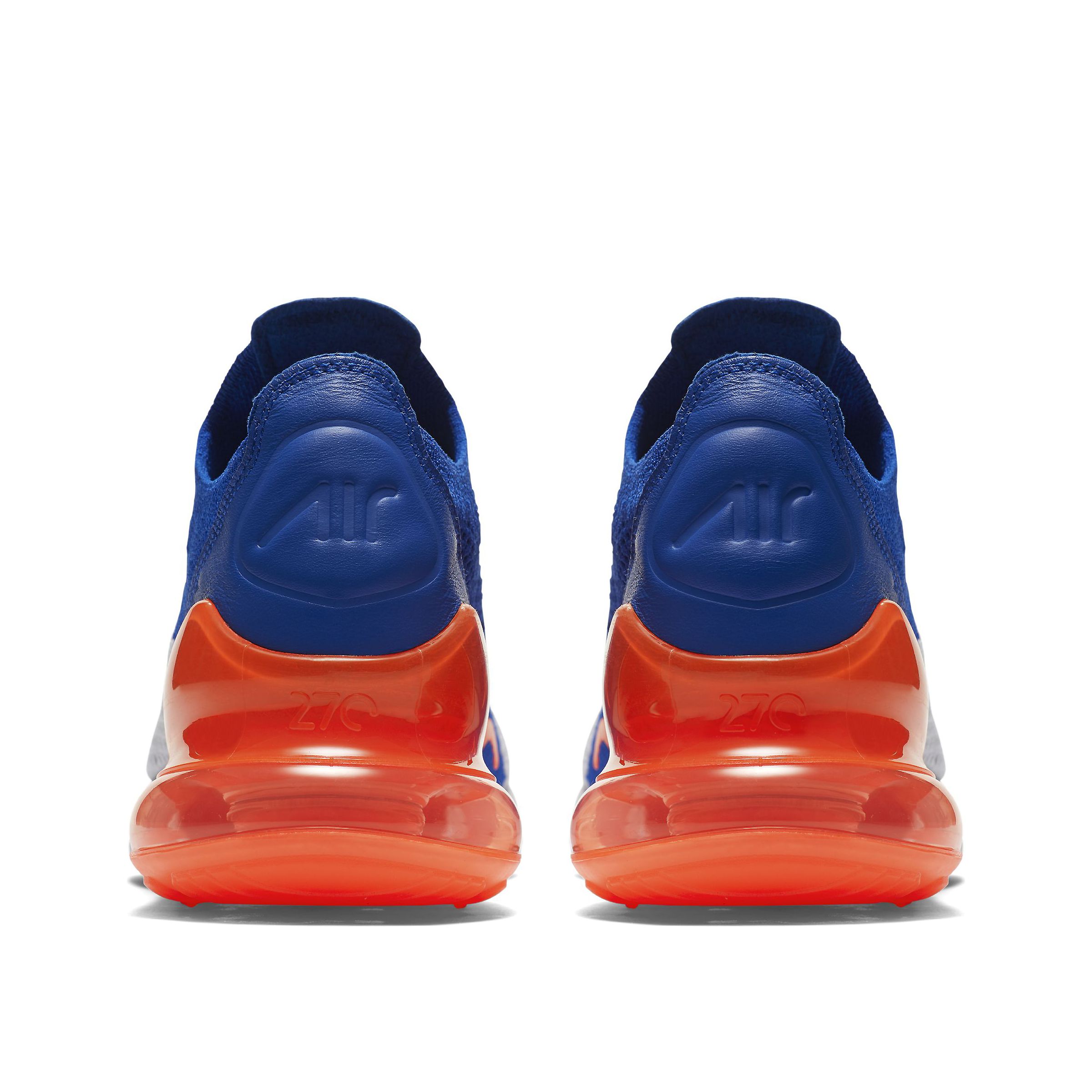 nike air max 270 flyknit blue orange