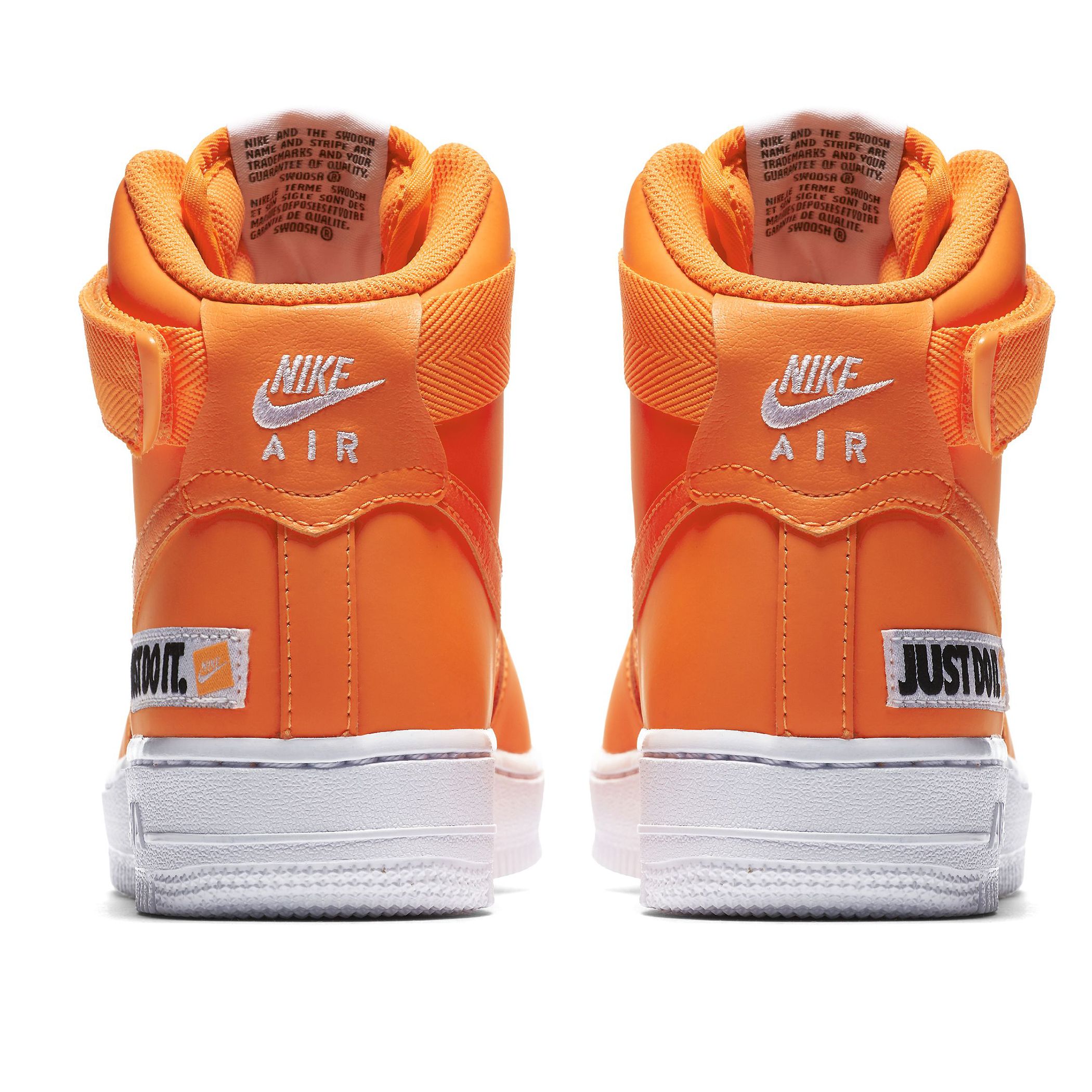 air force 1 high just do it pack orange