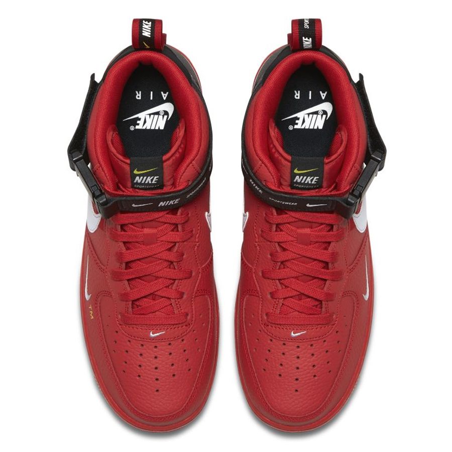 nike air force 1 mid lv8 university red