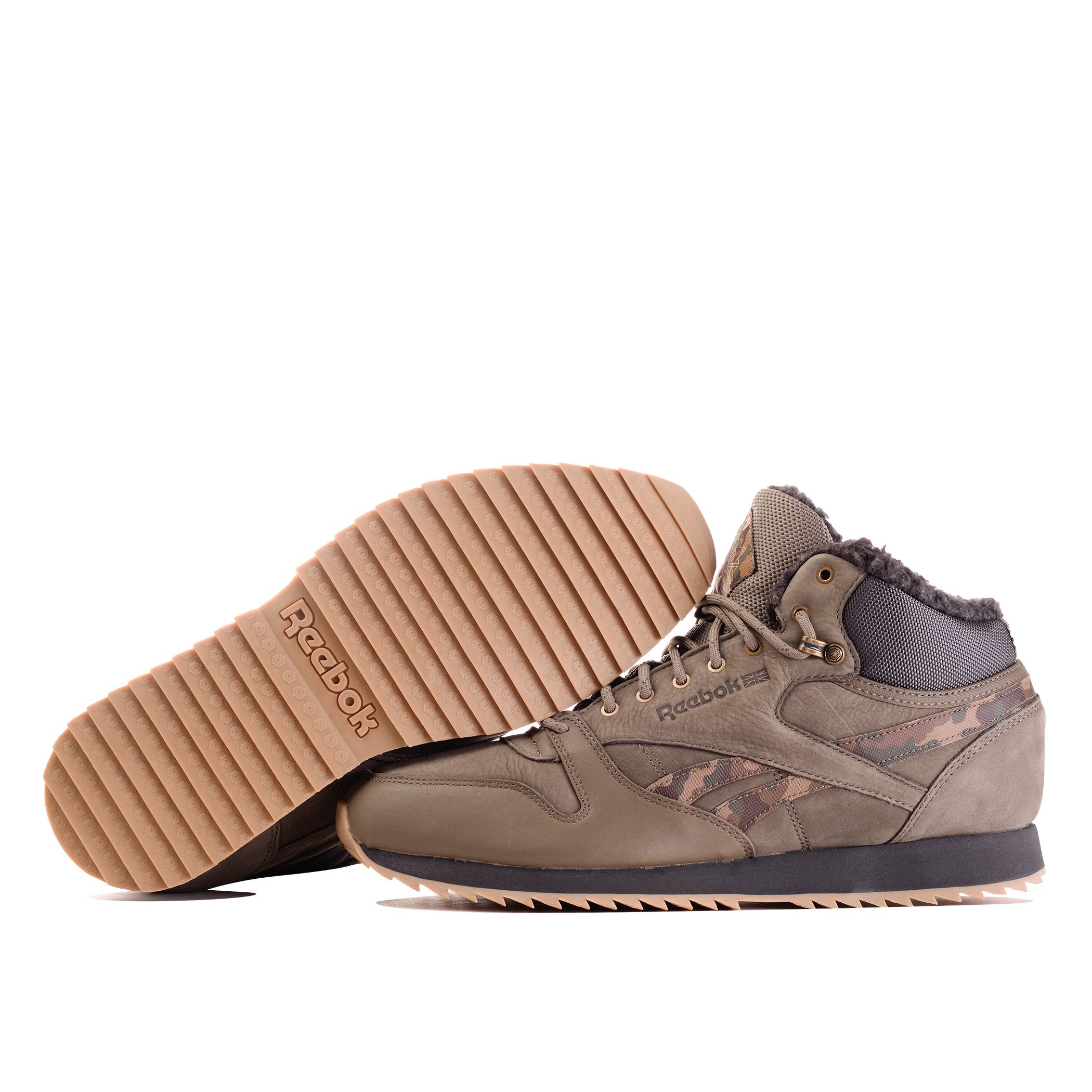 reebok classic leather mid sherpa
