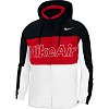 Мужская куртка Nike Sportswear Nike Air Jacket Hoodie Woven - фото 1 Мужская куртка Nike Sportswear Nike Air Jacket Hoodie Woven Black/University Red/White - фото 1