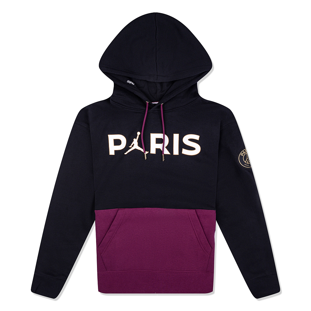 

Paris Saint-Germain Fleece Pullover Hoodie, Бордовый, Paris Saint-Germain Fleece Pullover Hoodie