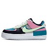 Женские кроссовки Nike Air Force 1 Shadow SE - фото 1 Женские кроссовки Nike Air Force 1 Shadow SE Lt Smoke Grey/Barely Volt-Oracle Aqua - фото 1