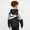 Подростковая куртка Nike Sportswear Woven Full Zip - фото 6 Подростковая куртка Nike Sportswear Woven Full Zip Black/White/Smoke Grey/White - фото 6