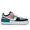 Женские кроссовки Nike Air Force 1 Shadow SE - фото 3 Женские кроссовки Nike Air Force 1 Shadow SE Lt Smoke Grey/Barely Volt-Oracle Aqua - фото 3