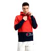 Мужская толстовка Champion Half Zip Hooded Sweatshirt - фото 4 Мужская толстовка Champion Half Zip Hooded Sweatshirt Красный/Т.синий - фото 4