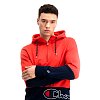 Мужская толстовка Champion Half Zip Hooded Sweatshirt - фото 5 Мужская толстовка Champion Half Zip Hooded Sweatshirt Красный/Т.синий - фото 5