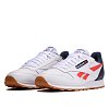 Мужские кроссовки Reebok Classic Leather MU - фото 2 Мужские кроссовки Reebok Classic Leather MU White/Collegiate Navy/Radiant Red - фото 2