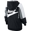 Подростковая куртка Nike Sportswear Woven Full Zip - фото 2 Подростковая куртка Nike Sportswear Woven Full Zip Black/White/Smoke Grey/White - фото 2