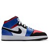Подростковые кроссовки Jordan Air Jordan 1 Mid (GS) - фото 3 Подростковые кроссовки Jordan Air Jordan 1 Mid (GS) White/Black/Hyper Royal/University Red - фото 3