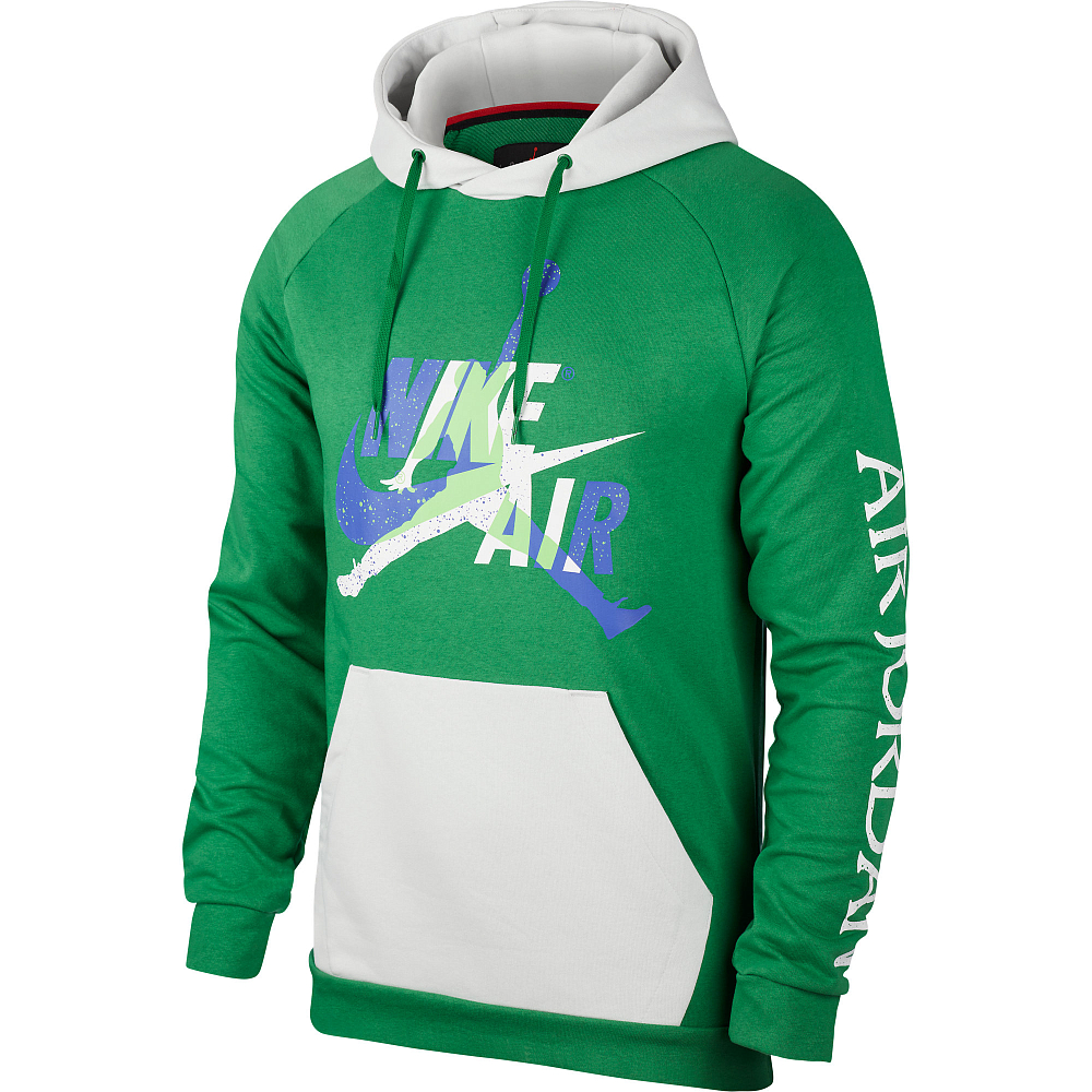 

Jumpman Classics Lightweight Fleece Pullover, Зеленый, Jumpman Classics Lightweight Fleece Pullover