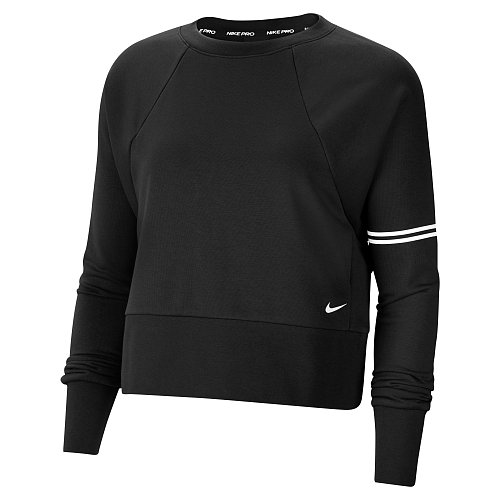 Женский свитшот Nike Dry Get Fit Fleece Crew - фото 1 Женский свитшот Nike Dry Get Fit Fleece Crew Black/White - фото 1