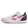 Мужские кроссовки Reebok Classic Leather MU - фото 1 Мужские кроссовки Reebok Classic Leather MU White/Collegiate Navy/Radiant Red - фото 1